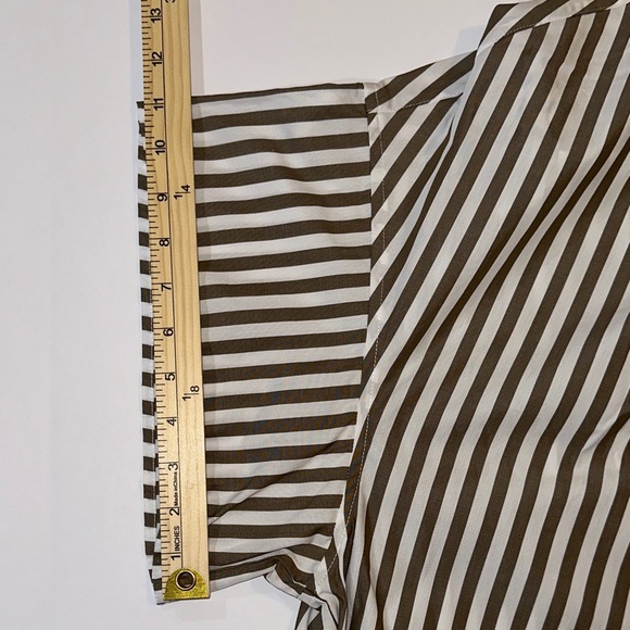 rag & bone Maura Striped High-low Cotton Poplin Button-up Shirt | XL | NWT - Picture 11 of 16